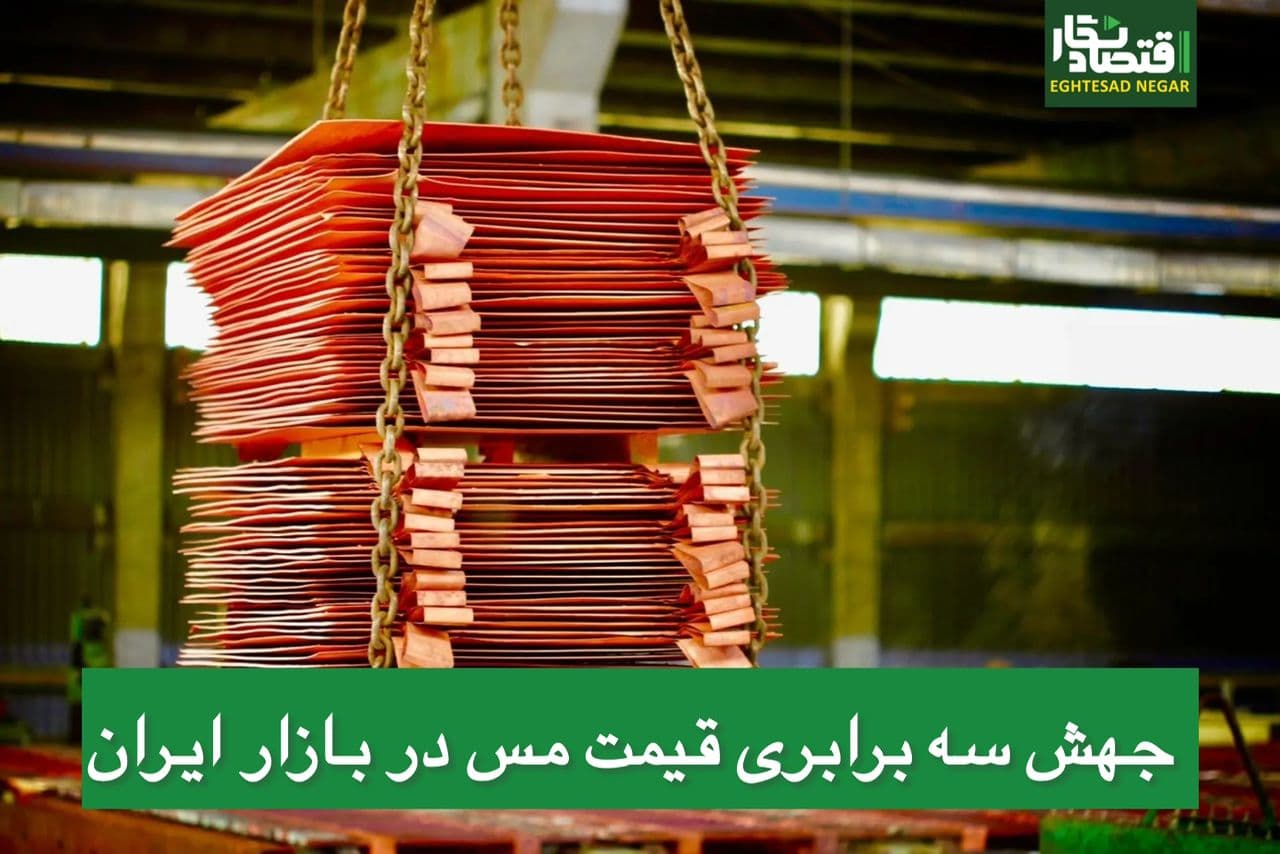 جهش سه‌برابری قیمت مس در بازار ایران